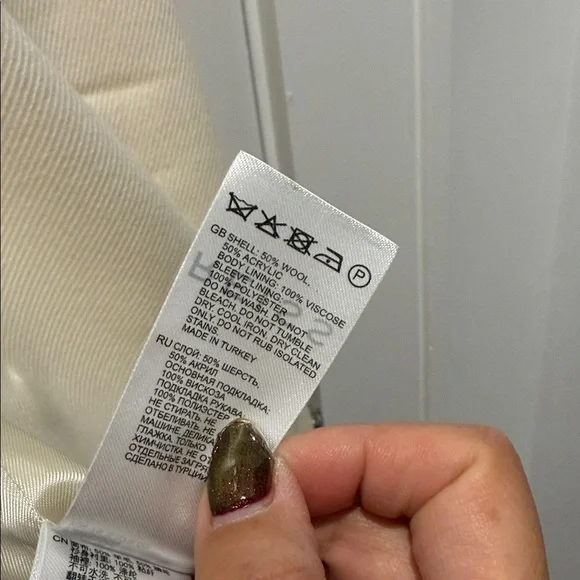 Reid’s Women's Ivory Double-Breasted Blazer US Size 6 - Picture 3 of 7